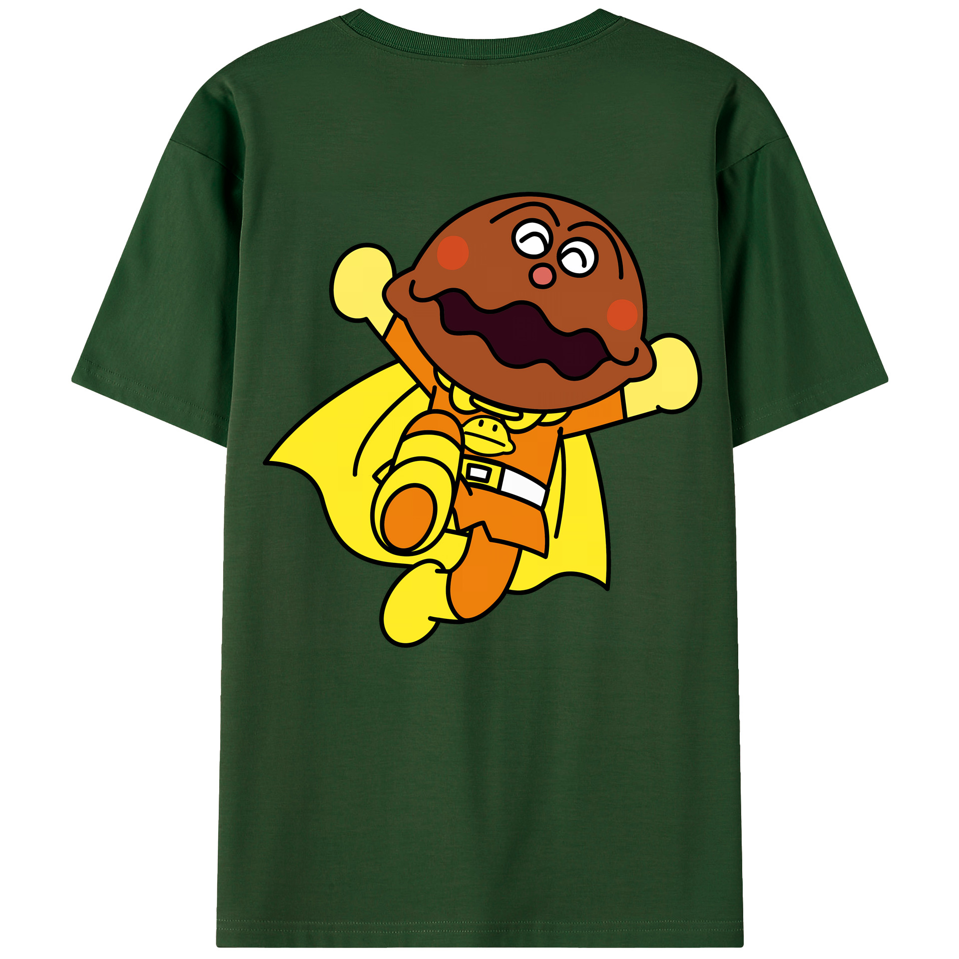 （画像用） アンパンマン Anpanman 綿100％半袖Tシャツ（背面プリント）
